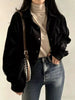 Corduroy Snap Down Cropped Jacket test