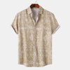 Men's Printed Short Sleeve Button-Up Shirt test