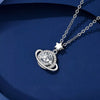 1 Carat 925 Sterling Silver Moissanite Planet Pendant Necklace test