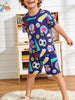 Children's Sporty Print Round Neck Tee and Shorts Set test