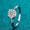 1 Carat Moissanite 925 Sterling Silver Ring test