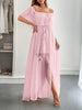Swiss Dot Off Shoulder Maxi Dress test