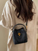 Textured Leather Bucket Crossbody Bag test