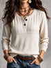 Ribbed Button Detail Sweater test