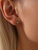 Stainless Steel Snowflake Stud Earrings test