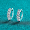 1 Carat Moissanite Zircon 925 Sterling Silver Huggie Earrings test