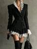 Lace Ruffled Hem Blazer Dress test