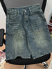 Men's Plus Size Vintage Wash Denim Shorts test