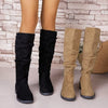 Round Toe Block Heels Boots test