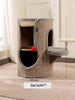 Sisal-Covered Cylinder Cat Tree Condo with Plush Perch test