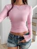 Slim Fit Long Sleeve Crop Top test