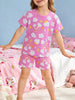 Children's Rainbow Cloud Print Tee and Shorts Set test