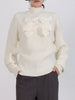 Bow Front Turtleneck Long Sleeve Sweater test