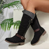 Round Toe Block Heels Boots test
