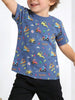 Children's Construction Vehicle Print Short Sleeve T-Shirt test