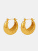18K Gold-Plated Stainless Steel Huggie Earrings test