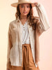 Contrast Button Up Long Sleeve Shirt test