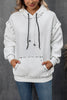 Drawstring Kangaroo Pocket Dropped Shoulder Hoodie test