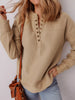 Grommet Detail V Neck Sweatshirt test