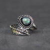 Alloy Moonstone Leaf Bypass Ring test