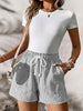 Striped Elastic Waist Drawstring Shorts test