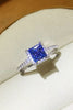 1 Carat Moissanite 925 Sterling Silver Square Ring test