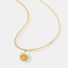 Titanium Steel Sun Shape Pendant Necklace test