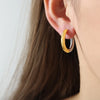 18K Gold-Plated Huggie Earrings test