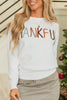THANKFUL Round Neck Long Sleeve Knit Top test