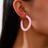 Sparkling Alloy Hoop Earrings test