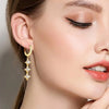 Moissanite 925 Sterling Silver Geometric Shape Earrings test