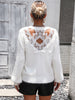 Lace Detail Cutout Long Sleeve Pullover Sweater test