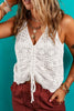 Hollowed Knit V Neck Drawstring Sweater Vest test