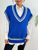 Contrast Trim V-Neck Sweater Vest test
