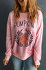 Pumpkin Round Neck Long Sleeve Sweatshirt test