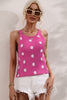 Polka Dot Round Neck Knit Tank test