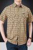 Men's Plus Size Casual Plaid Short Sleeve Shirt test