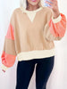 Color Block Long Sleeve Sweatshirt test
