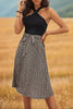 Perfee Crisscross Printed Halter Neck Dress test