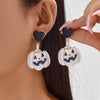 Halloween Pumpkin Heart Drop Earrings test