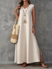 Sleeveless V-Neck Side-Slit Maxi Dress test