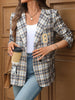 Number 87 Plaid Long Sleeve Blazer test