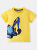 Children's Excavator Patch Short Sleeve T-Shirt test