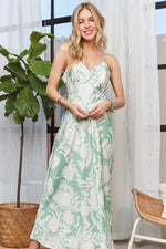 ADORA Print Spaghetti Strap Maxi Dress - Shopimist