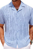 Men's Plus Size Collared Neck Short Sleeve Shirt test