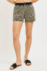 RISEN High Rise Leopard Shorts with Contrast Waistband test