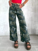 High-Waisted Camouflage Wide-Leg Jeans test