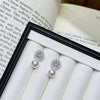 Zircon Pearl Drop Earrings test