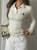 Cable Knit Long Sleeve Sweater test