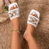 Lace Chain-Embellished Flat Sandals test
